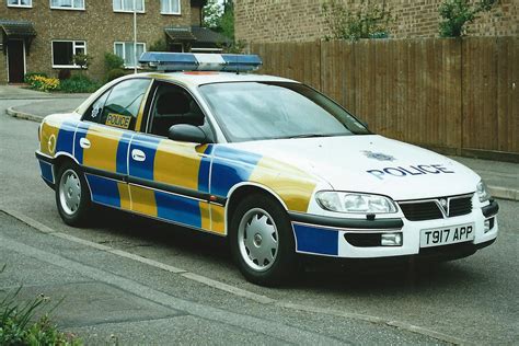 vauxhall omega police car.